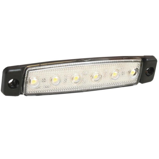 Positionslygte 6 LED hvid 24V 