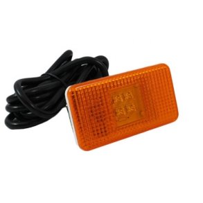 Sidemarkeringslygte 4 LED - Gul 24V. 