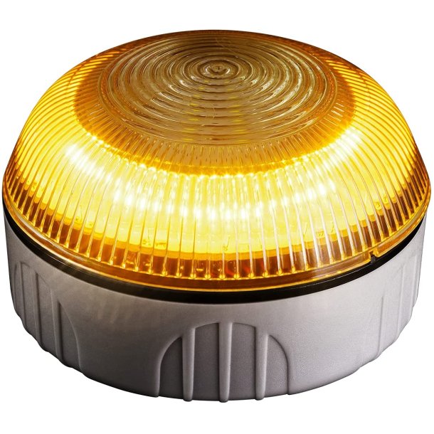 LED Adv.lygte med magnet 9V batteri 