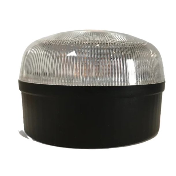 LED Adv.lygte med magnet 9V batteri 