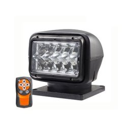 Sgelygte, 12/24v, Sort, fastmontering, LED, 50 w, trdls fjernbetjening, Venus