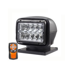 Sgelygte, 12/24v, Sort, fastmontering, LED, 50 w, trdls fjernbetjening, Venus