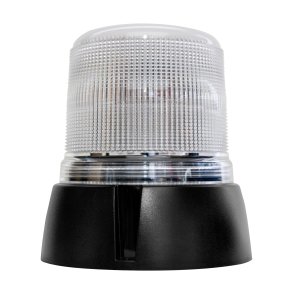 LED-Blink gul m. klart glas, fastmontering, H�j sokkel, 12-24V, R65, SAE