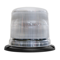 LED-Blink gul/bl m. klar glas, fastmontering, 12-24V, R65, SAE