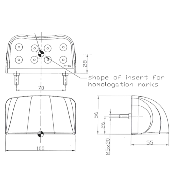 LED nummerpladelygte 12/24V