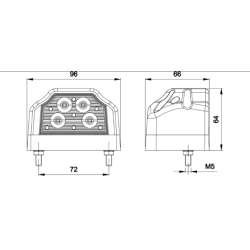 LED nummerpladelygte 12/24V