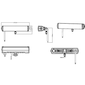 Singlebolt monteringsbeslag