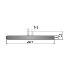 Neodymium magnet, � 89 mm