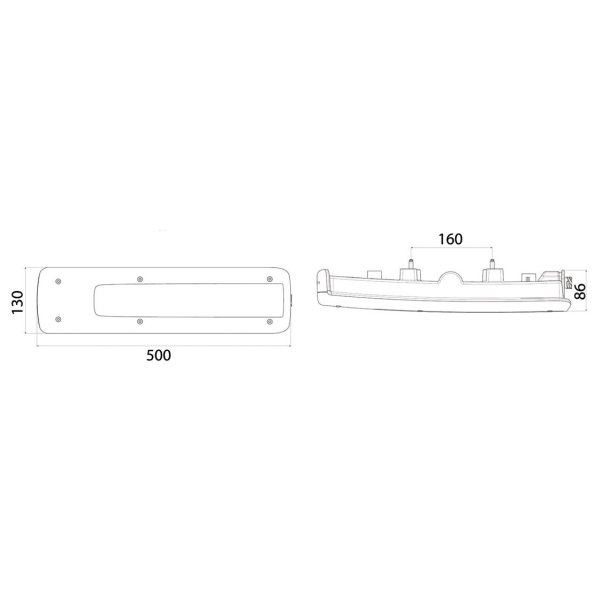 VOLVO FH / FH16 12/12> LED baglygte hjre (OE)