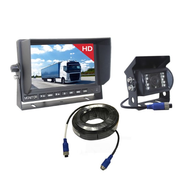 Kamera system 7" LCD skrm 12/24V