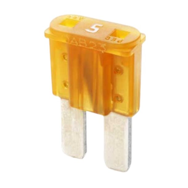 100 stk. Micro sikring 5A (beige)