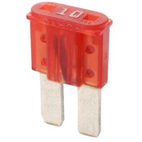 100 stk. Micro sikring 10A (rd)