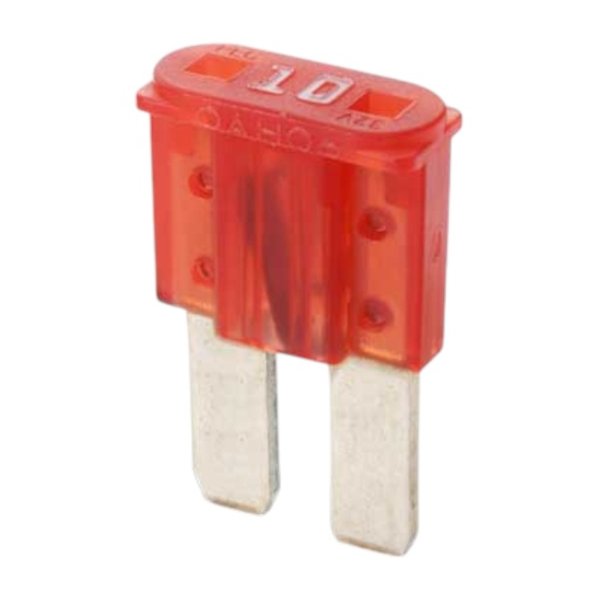 100 stk. Micro sikring 10A (rd)
