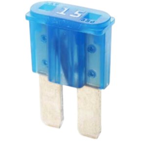 100 stk. Micro sikring 15A (bl)