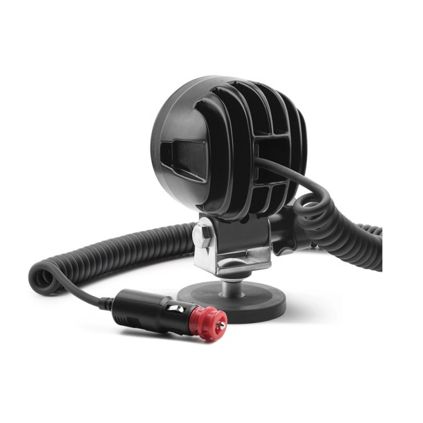 VCO 1500 Lumens, 35gr. RUND 4-LED, 12/24v, 8m ledning/stik/magnet NEODYMIUM