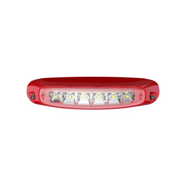 Scenelight LED, R�d ramme, 6 x LED, 12-24v, 14W, 1730 lm, IP67