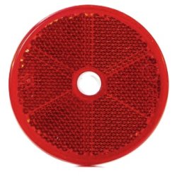 Refleks, rund 60 mm, m/ skruehul