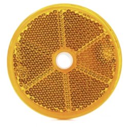 Refleks, rund 60 mm, m/ skruehul