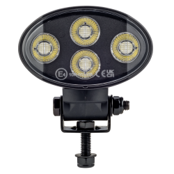 4650 Lumens oval Mini LED arbejdslampe, 10-30V med varme