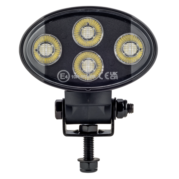 4650 Lumens oval Mini LED arbejdslampe, 10-30V med varme