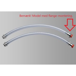 Olie pfyldningsslange m/ fstnings-flange