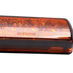 Sidemarkeringslygte, 12/24V, Gul