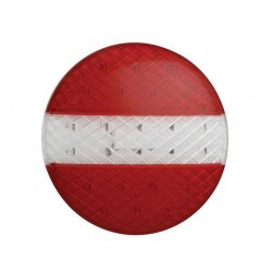 Rund 140mm tynd LED bag/stop/bak-lygte