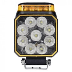 Arbejds/baklygte 9-LED, 10/18W, 1500 lm, 10-90V, m/blitz