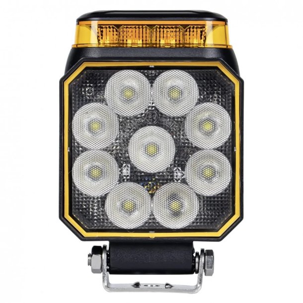 Arbejds/baklygte 9-LED, 10W, 1500 lm, 10-90V, m/blitz