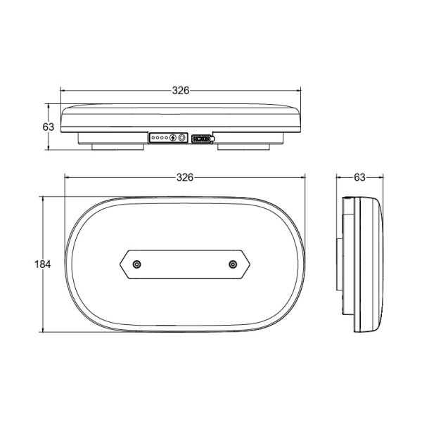 Magnetmonteret LED minilysbro med batteri og Fj.betj. gult lys / klart glas