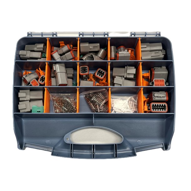 Sortiment med Deutsch stik han og hun