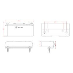 Arbetslampa Flood 10-30V, 2900lm P�byggnadgnad