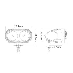 Blue spot, LED Gaffeltruck lygte - bl spot 840lm