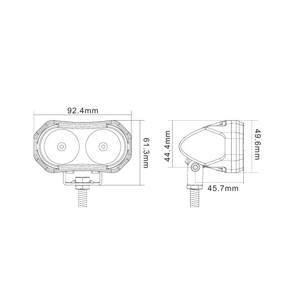 Blue spot, LED Gaffeltruck lygte - bl spot 840lm