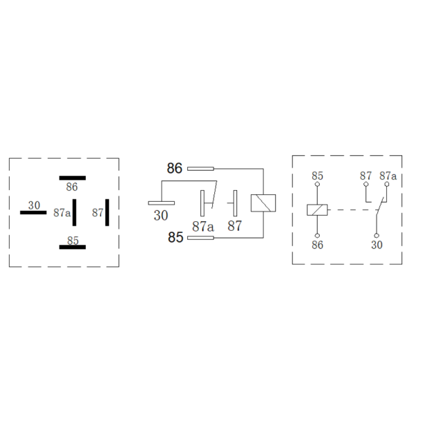 Skifterel 12V 5P 40/30A
