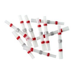 Loddesamler m/krymp, rd, 0.5-1.0 mm2. 100 stk