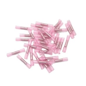F-LINE-SEAL Krympesamler, r�d, 0.5-1.0 mm2. 100 stk