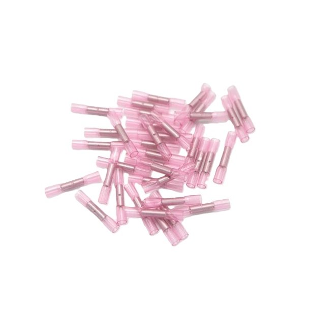 F-LINE-SEAL Krympesamler, r�d, 0.5-1.0 mm2. 100 stk