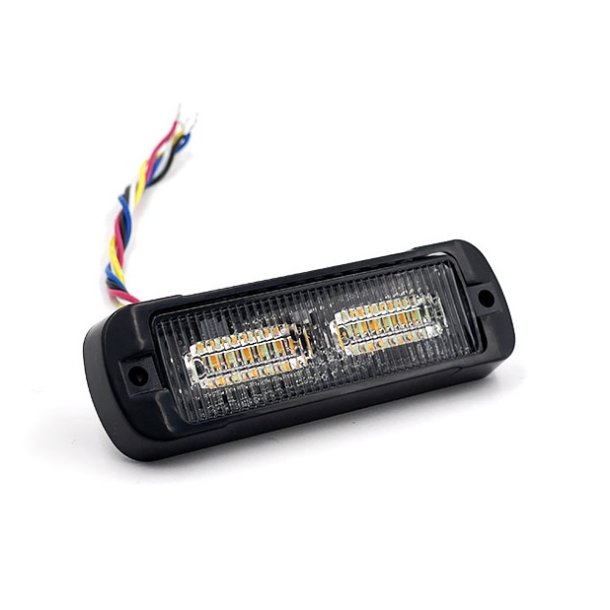 Supplerende blink, 6 LED, Gul med klart glas, R10 og R65, 5 meter kabel. Nats�nkning