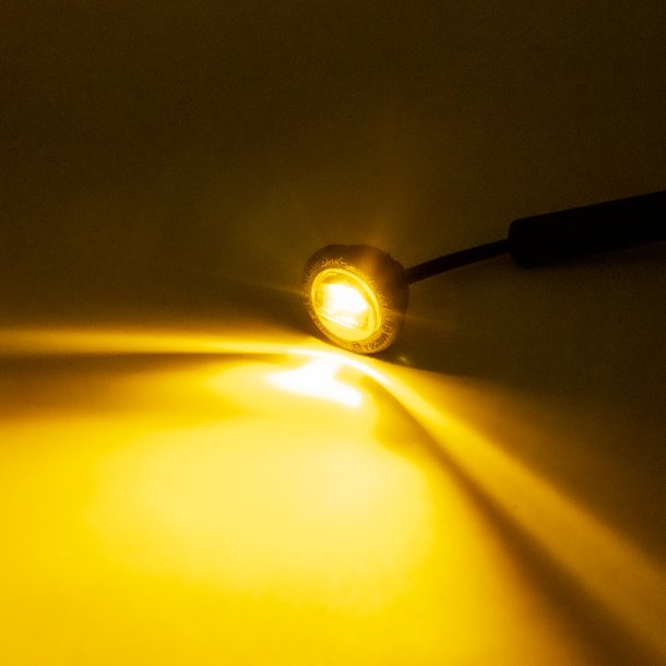 Gul markeringslygte med gult advarselsblink, R65/R148