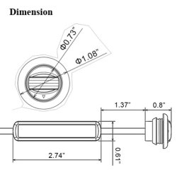Gul markeringslygte med Gult Varningsblink, R65/R148