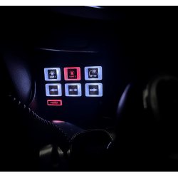 Betjeningspanel med 6 funktionsknapper, 10-30V