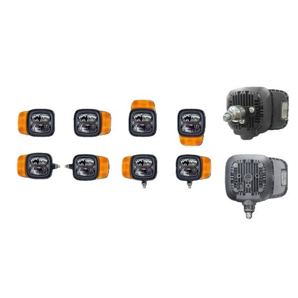 Sneplovslygte LED med varme 10-30V