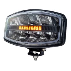 Fjernlygte LED med Positionslys og Blitz 10-30V