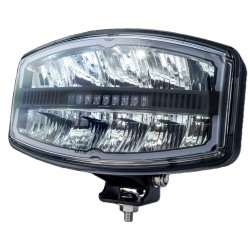 Fjernlygte LED med Positionslys og Blitz 10-30V