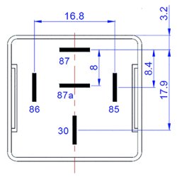 Skifterel 24V 5P 20/15A