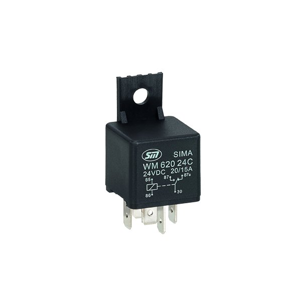 Skifterel 24V 5P 20/15A