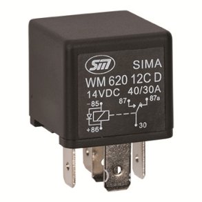 Skifterel 12 V 20/30A m. diode