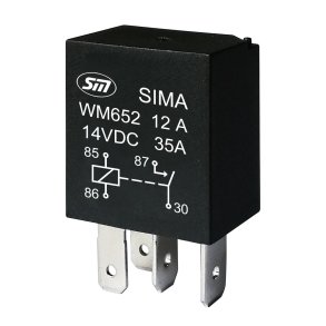 Micro Arbejdsrel 12V 4P 25A