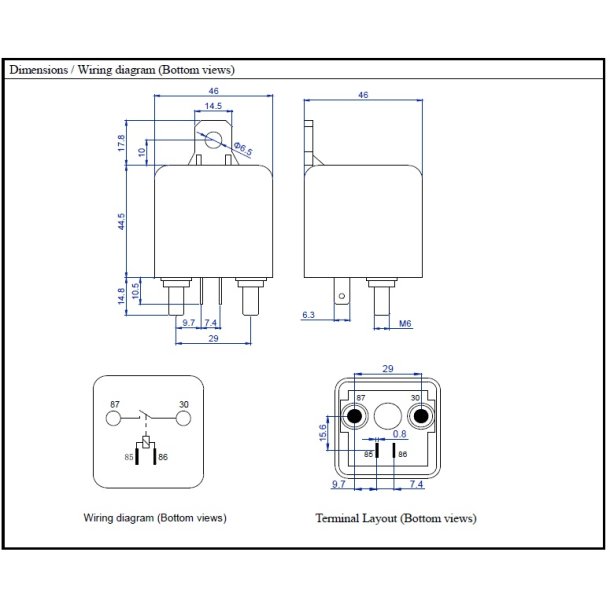 Hj effekt HD rel 12V 200A 87